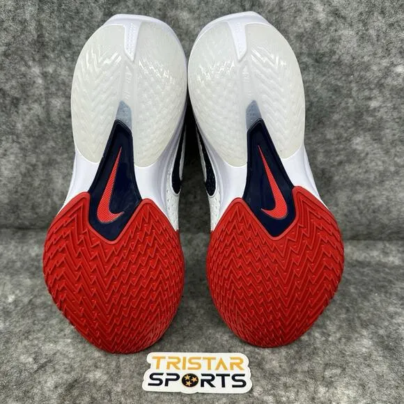 Nike Air Zoom GT Cut 3 Basketball Shoes Mens Size 8.5 Red White Blue HM9425-100