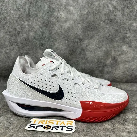Nike Air Zoom GT Cut 3 Basketball Shoes Mens Size 8.5 Red White Blue HM9425-100