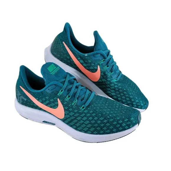 Nike Air Zoom Pegasus 35 Shoes Mens 9.5 Geode Teal Green Running Athletic Gym
