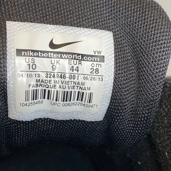 Nike Air Rolling Men Rolling Rail Walking Sneakers Shoes Black 324946-001 Sz 10