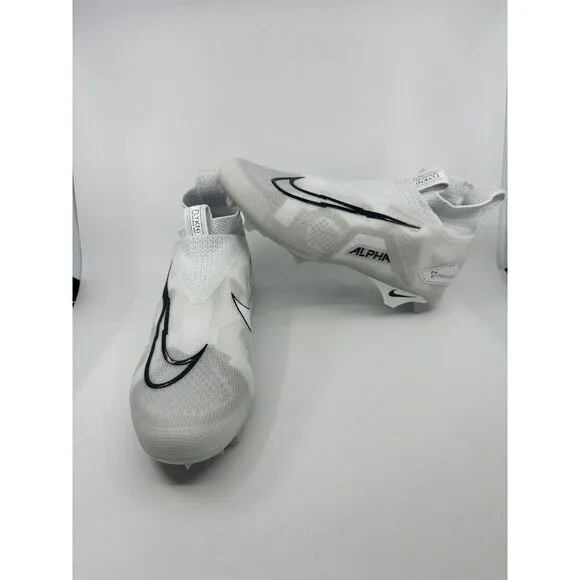 Nike Alpha Menace Elite 3 Football Cleats Mens Size 8 Platinum White CT6648-109