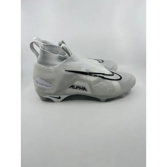 Nike Alpha Menace Elite 3 Football Cleats Mens Size 8 Platinum White CT6648-109