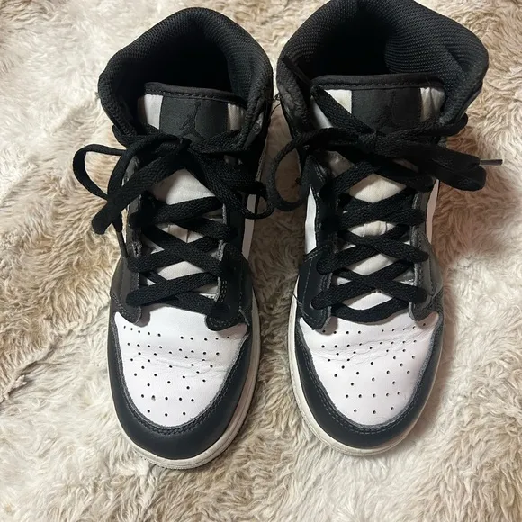 Nike Black and White High-Top Boots