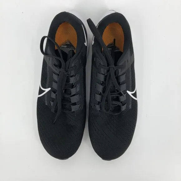 Nike Black White Breathable Comfort Athletic Shoes | Lace-Up Closure