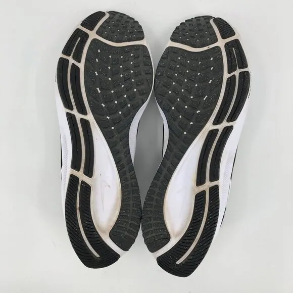 Nike Black White Breathable Comfort Athletic Shoes | Lace-Up Closure