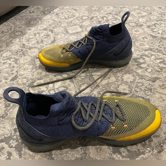 Nike Blue and Yellow Athletic Sneakers