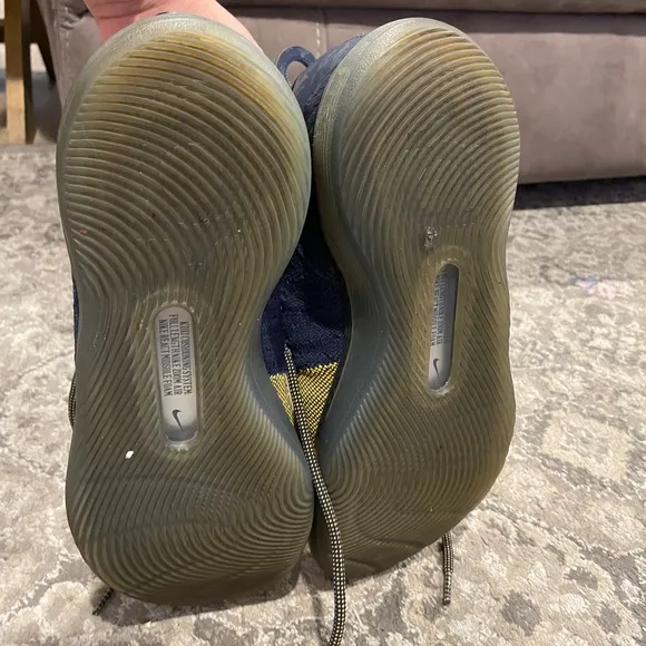 Nike Blue and Yellow Athletic Sneakers