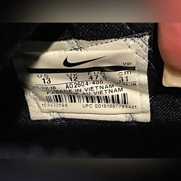 Nike Blue and Yellow Athletic Sneakers
