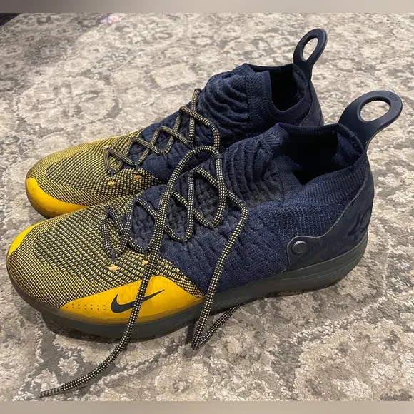 Nike Blue and Yellow Athletic Sneakers