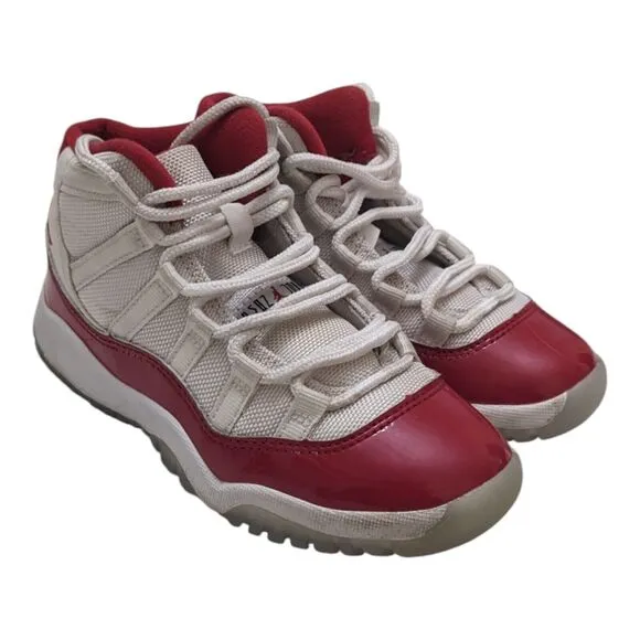 Nike Boys Air Jordan 11 378039-116 Cherry Basketball Shoes Sneakers Size 11C