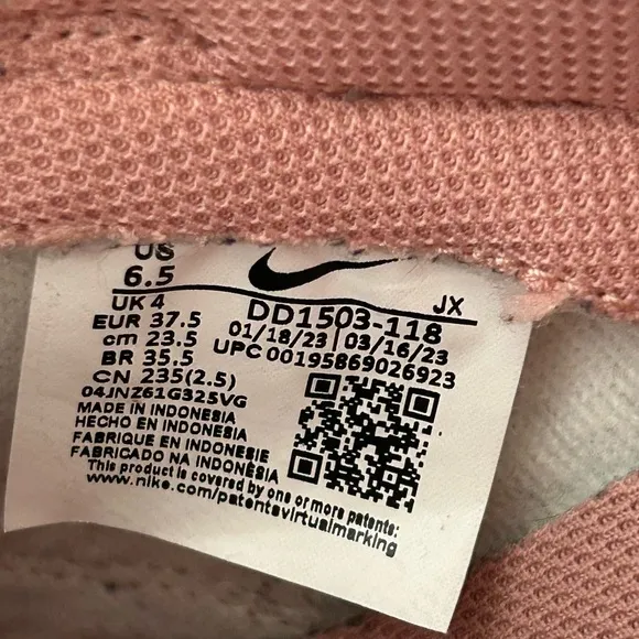 Nike Dunk Low in Rose Whisper Sneakers Trainers Tennis Shoes - DD1503-118