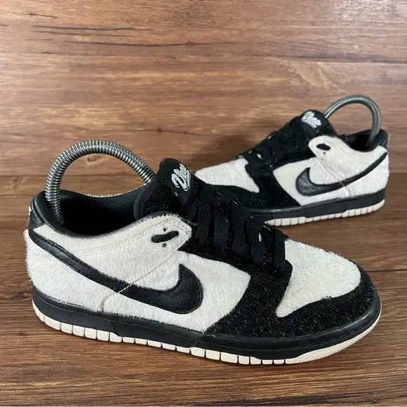 Nike Dunk Low Premium QS BG Premium Size 4Y (Women’s 5.5) Shoes Faux Fur Panda