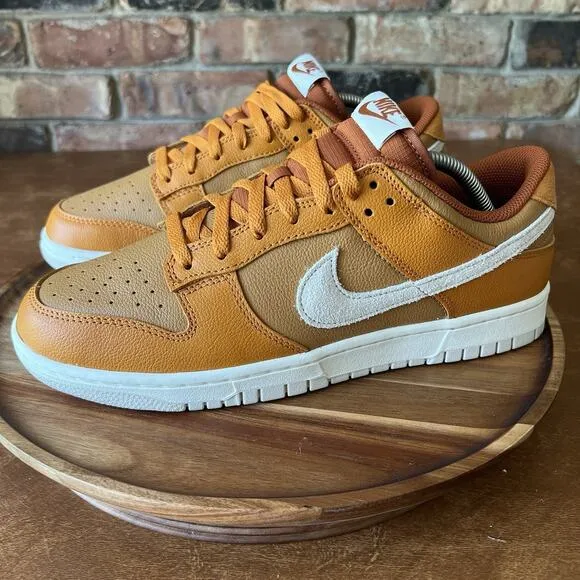 Nike Dunk Low Retro SE HJ9121-815 Monarch Flax-Dark Russet Shoes Men Size 10.5
