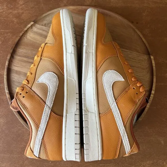 Nike Dunk Low Retro SE HJ9121-815 Monarch Flax-Dark Russet Shoes Men Size 10.5
