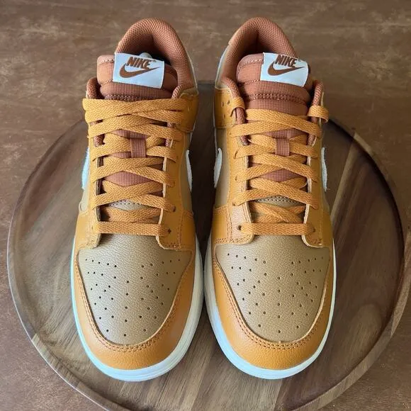 Nike Dunk Low Retro SE HJ9121-815 Monarch Flax-Dark Russet Shoes Men Size 10.5