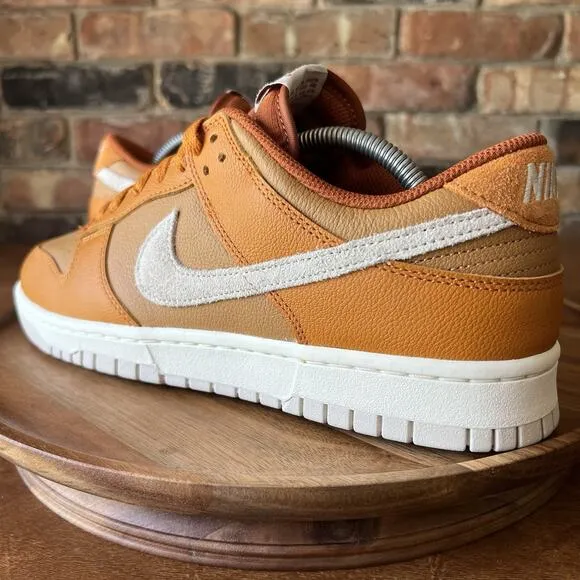 Nike Dunk Low Retro SE HJ9121-815 Monarch Flax-Dark Russet Shoes Men Size 10.5