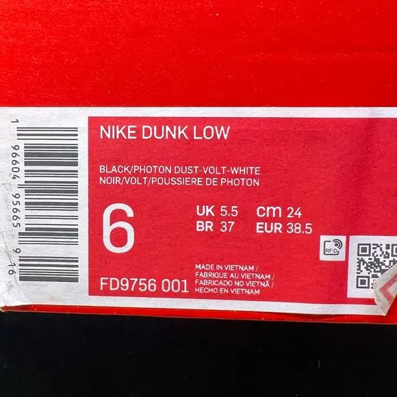 Nike Dunk Low 'Reverse Panda Neon' Men's Shoes FD9756-001 Mens Size 6/ 7.5 Wmns