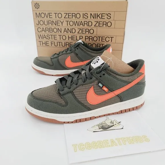 Nike Dunk Low SE GS Orange Medium Olive