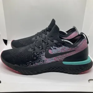 Nike Epic React Flyknit South Beach Mens 13 Black Athletic Shoes BV1572-001