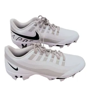 Nike FASTFLEX VAPOR Pro Football Cleats Sz 13 White SILVER Laced DQ5114-100 NEW