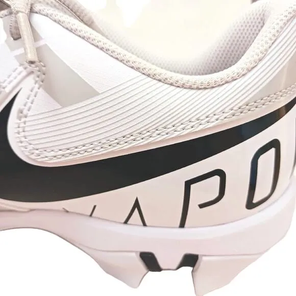 Nike FASTFLEX VAPOR Pro Football Cleats Sz 13 White SILVER Laced DQ5114-100 NEW