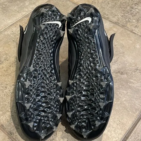 Nike Force Savage Pro 2 Mens Size 10 Black Football Cleat Shoe AH4000-002