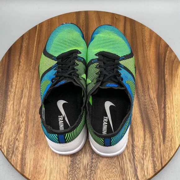 Nike Free 3.0 Shoes Mens 10.5 Green Blue Running Training Comfort Walking Gym