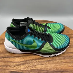 Nike Free 3.0 Shoes Mens 10.5 Green Blue Running Training Comfort Walking Gym