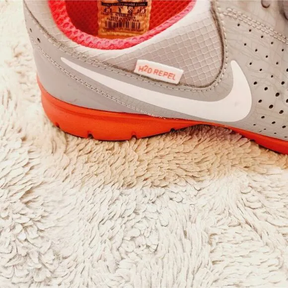 NIKE H20 REPEL GRAY ORANGE ATHLETIC SHOES SIZE 8.5