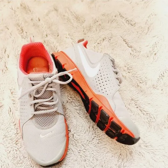 NIKE H20 REPEL GRAY ORANGE ATHLETIC SHOES SIZE 8.5