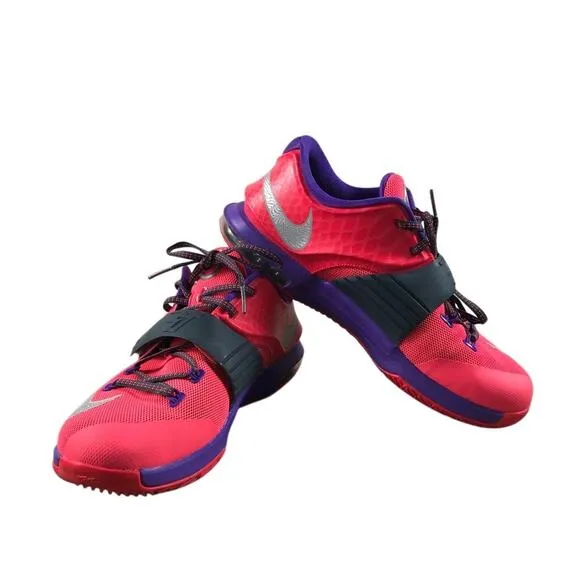 NIKE KD VII Hyper Punch Purple Sneakers 7Y Vintage Mesh Athletic Stylish Sporty