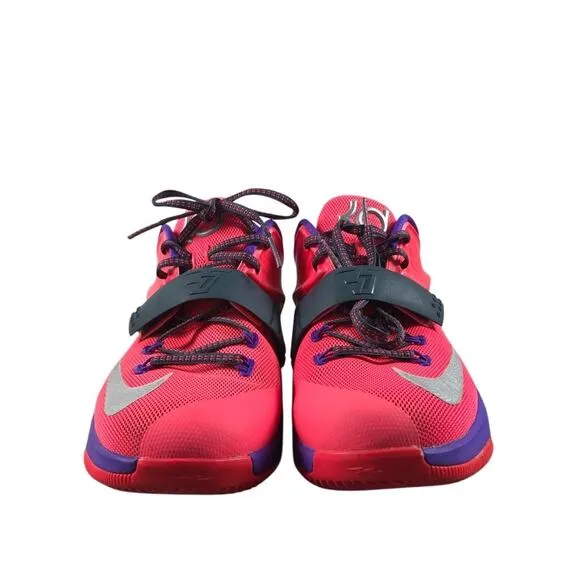 NIKE KD VII Hyper Punch Purple Sneakers 7Y Vintage Mesh Athletic Stylish Sporty