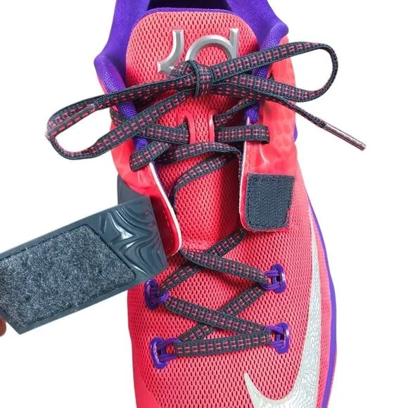 NIKE KD VII Hyper Punch Purple Sneakers 7Y Vintage Mesh Athletic Stylish Sporty