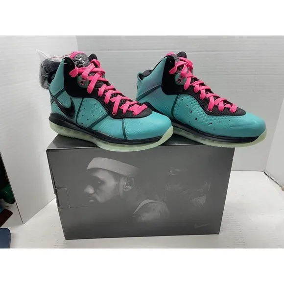 Nike LeBron 8 Retro 2021 Pre-Heat South Beach Shoes Men's 7‎ Women's 8.5 *NEW*