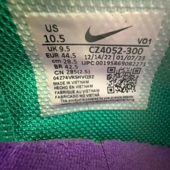 Nike Lebron Witness 6 VI South Beach CZ4052-300 Men's Size 10 Basketball Shoes