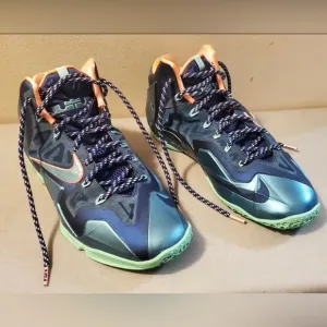 Nike Lebron XI GS ‘Miami vs Akron’ Basketball Shoes Men's Size 10 1/2. Pre-Loved