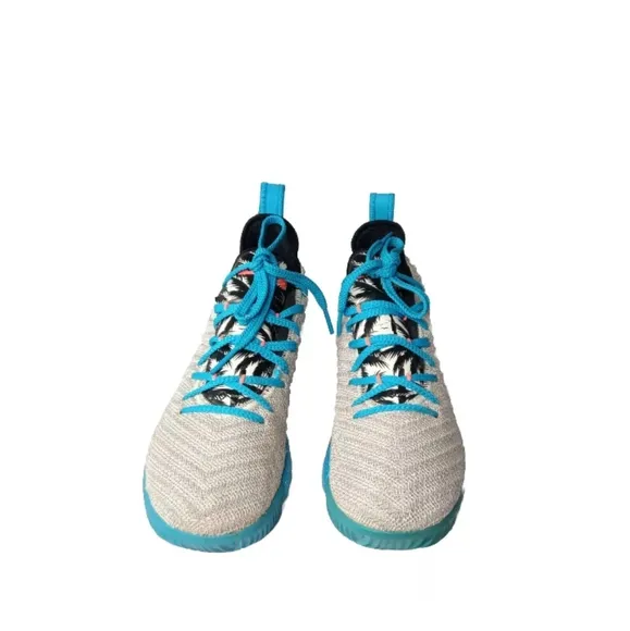 Nike Lebron XVI 16 GS &quot;South Beach&quot; Light Bone Tour Yellow AQ2465-076 Size 7Y