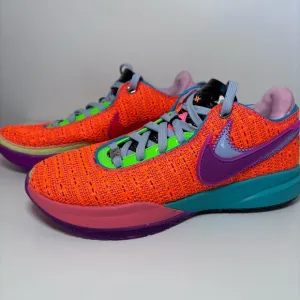 NIKE LEBRON XX 20 Chosen Total Orange Basketball Shoes Multicolor Men’s Size 6