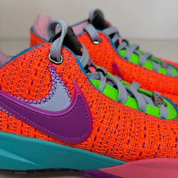 NIKE LEBRON XX 20 Chosen Total Orange Basketball Shoes Multicolor Men’s Size 6