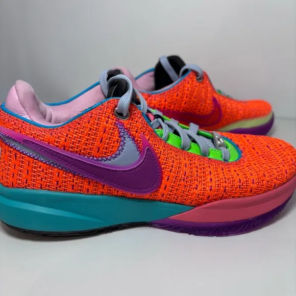 NIKE LEBRON XX 20 Chosen Total Orange Basketball Shoes Multicolor Men’s Size 6