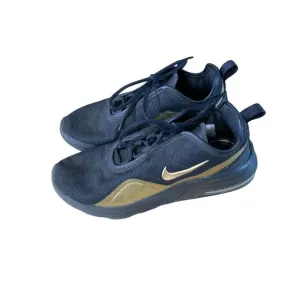 Nike Mair Womens Size 9.5 Black Gold CT1160-001 Sneaker Shoes Lace Tie Up Sport
