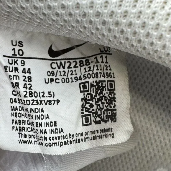 Nike Mens Air Force 1 Size 10 Shoes White Basketball Training Comfort Sneakers