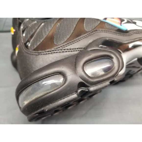 Nike Men's Air Max Plus Sneakers Multi Swoosh Edition Black Size 8.5 NEW IN BOX!