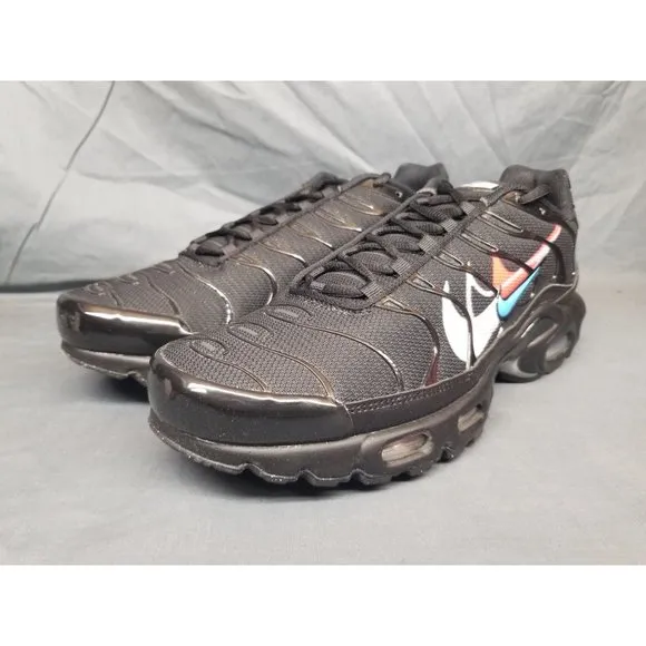 Nike Men's Air Max Plus Sneakers Multi Swoosh Edition Black Size 8.5 NEW IN BOX!