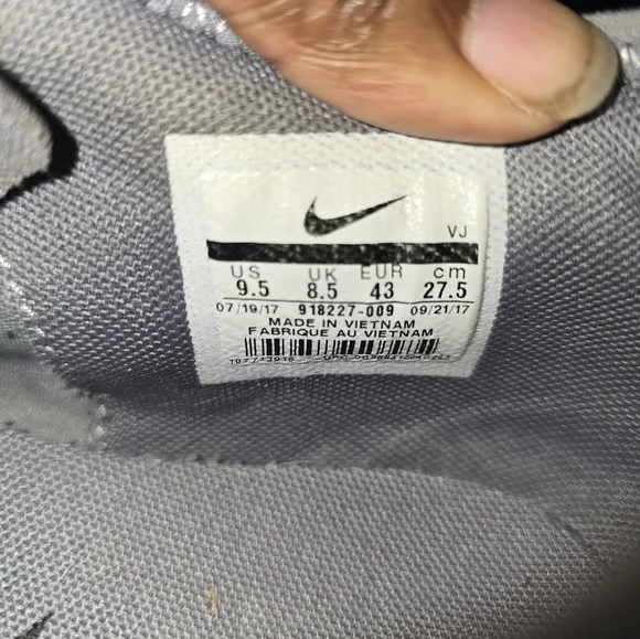 Nike Mens Dualtone Racer 918227-009 Gray Running Shoes Sneakers Size 9.5