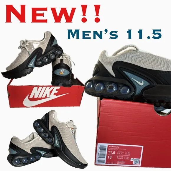 Nike Men's Gray and Black Athletic Shoes NWT