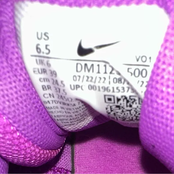 Nike Men’s LeBron James Witness 7 Basketball Shoes Size 6.5 Color Purple…