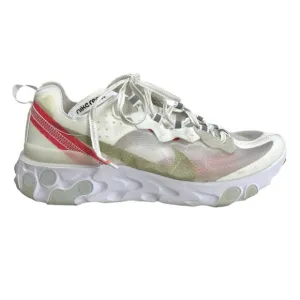 Nike Mens React Element 87 Sail Light Bone White Running Shoe AQ1090-100 Size 8