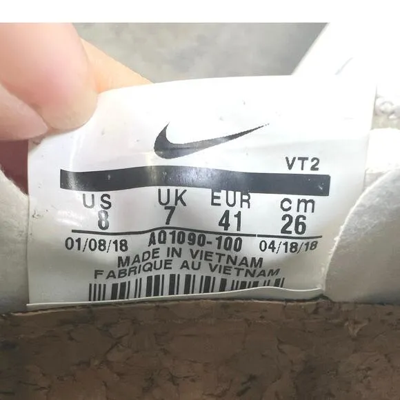Nike Mens React Element 87 Sail Light Bone White Running Shoe AQ1090-100 Size 8