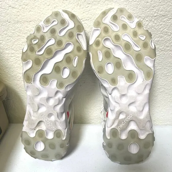 Nike Mens React Element 87 Sail Light Bone White Running Shoe AQ1090-100 Size 8